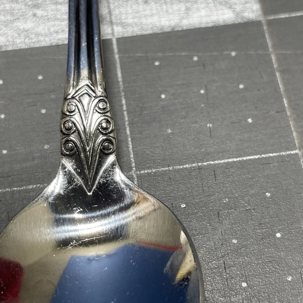 Interpur Floral Stainless Set Of 4 Spoons Made‎ In Korea